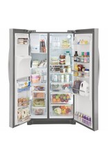 lg CK/ GRSC2352AF 22.3 cu. ft. 36 in. Counter Depth Side by Side Refrigerator in Smudge-Proof Stainless Steel