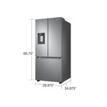 SAMSUNG #*RF22A4221SR  22-cu ft French Door Refrigerator with Ice Maker (Fingerprint Resistant Stainless Steel) ENERGY STAR