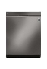 LG Electronics GD/ LDP6810BD 24 in. PrintProof Black Stainless Steel Top Control Built-In Smart Dishwasher with TrueSteam & QuadWash, 44 dBA
