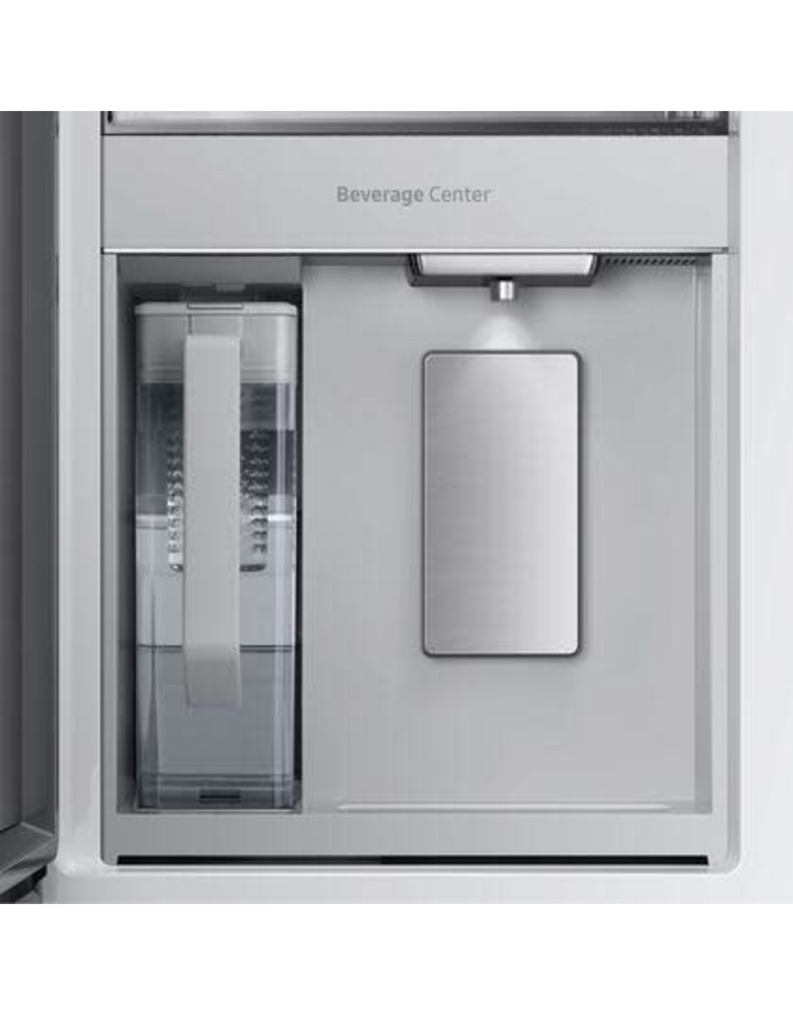 SAMSUNG RF29BB89008M Bespoke 29 cu. ft. 4-Door French Door Smart Refrigerator with Family Hub in Charcoal Glass/Matte Black, Standard Depth