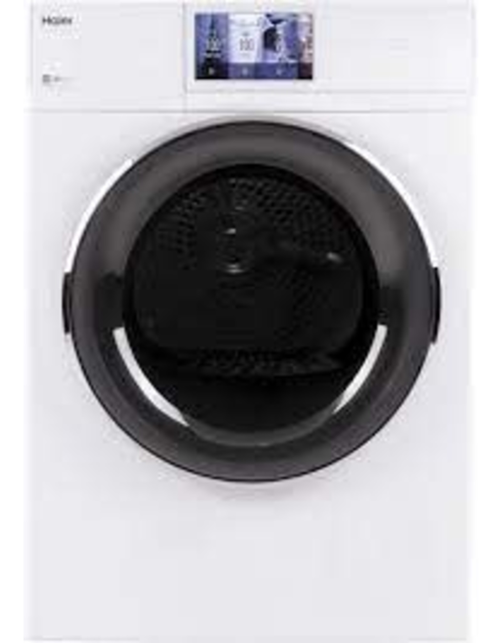 Haier QFD15ESSNWW 4.3 cu. ft. Smart 240 Volt White Stackable Electric Vented Dryer, ENERGY STAR