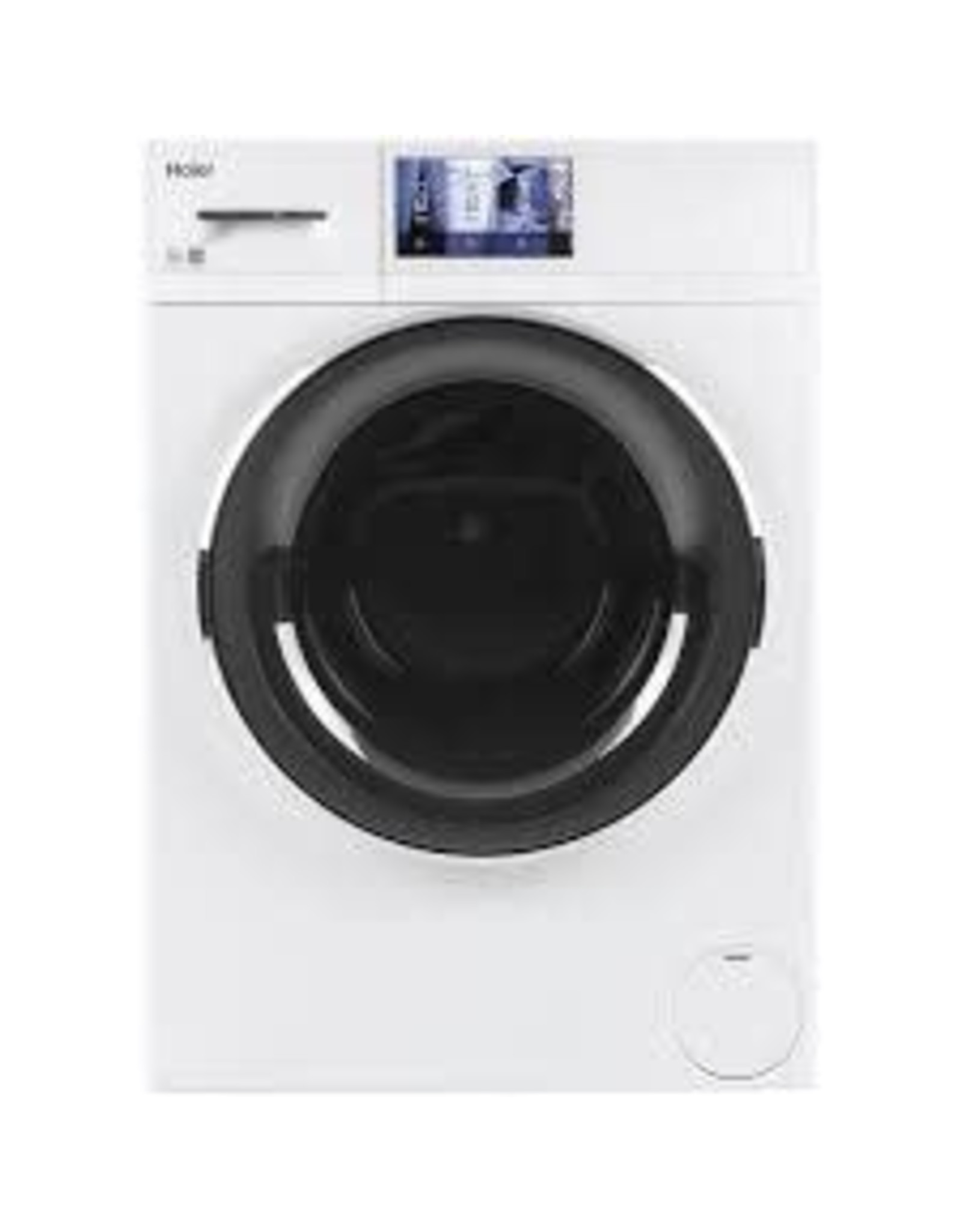 Haier QFW150SSNWW V2.4 cu. ft. Smart High-Efficiency Stackable White Front Load Washing Machine with Steam, ENERGY STAR