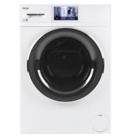 Haier QFW150SSNWW V2.4 cu. ft. Smart High-Efficiency Stackable White Front Load Washing Machine with Steam, ENERGY STAR