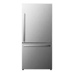 Hisense #*HRB171N6BSE - Hisense  17.2-cu ft Counter-depth Bottom-Freezer Refrigerator with Ice Maker (Fingerprint Resistant Stainless Steel) ENERGY STAR