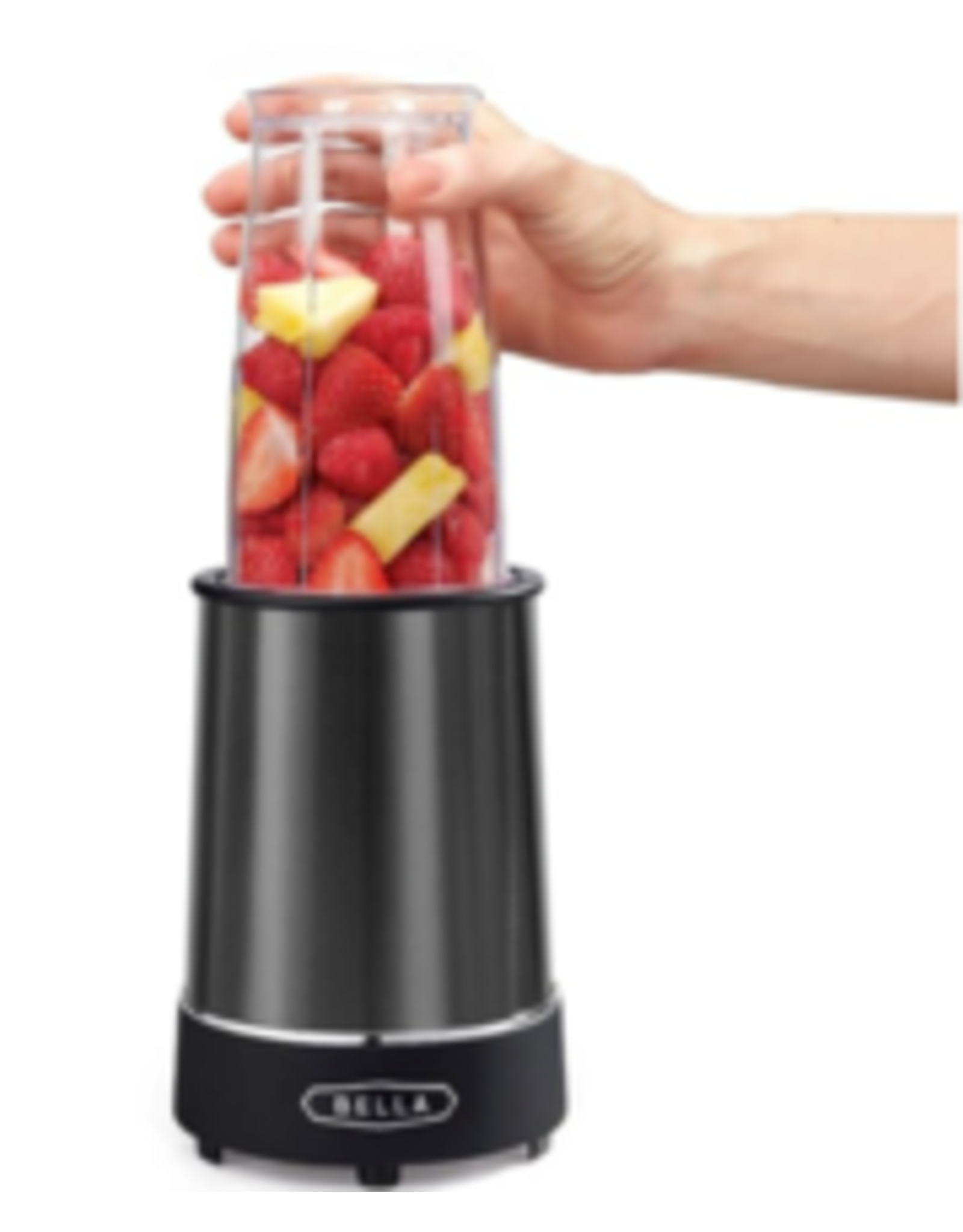 196468-0000057 Bella - 14-Oz. Rocket Blender - Black Stainless steel -  Black Friday