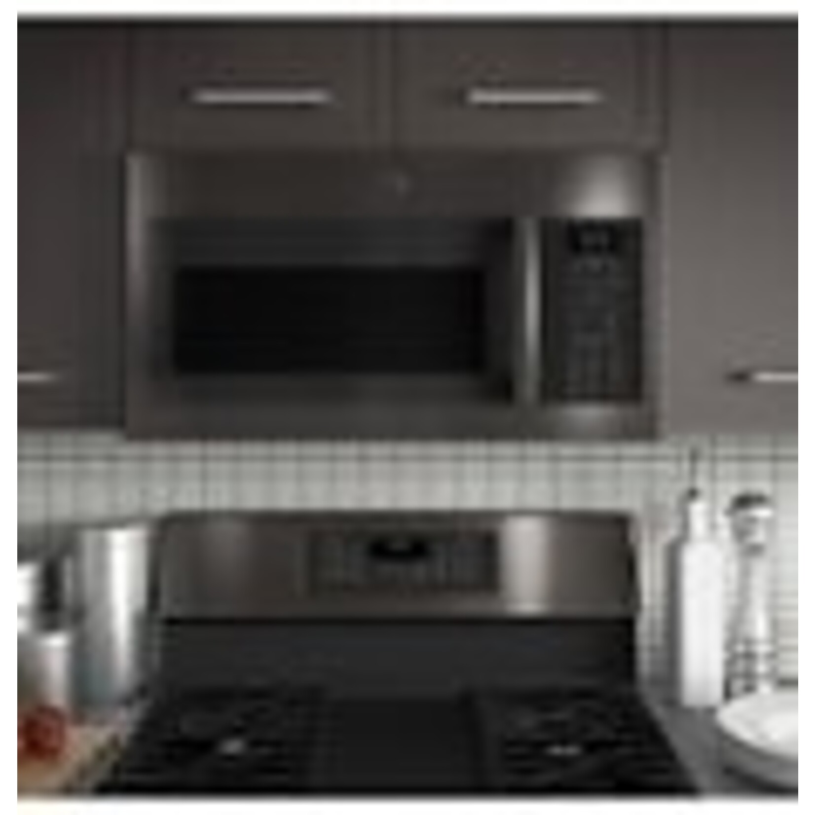 GE *JVM6175BLTS GE 1.7 cu. ft. Over the Range Microwave with Sensor Cooking in Black Stainless Steel, Fingerprint Resistant