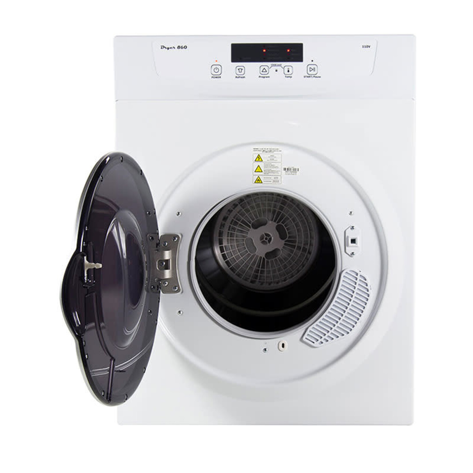 #CK/ DD 860 3.5 cu. ft. 110V Compact Standard Electric Dryer with Sensor Dry, Refresh Function and Automatic Wrinkle Guard