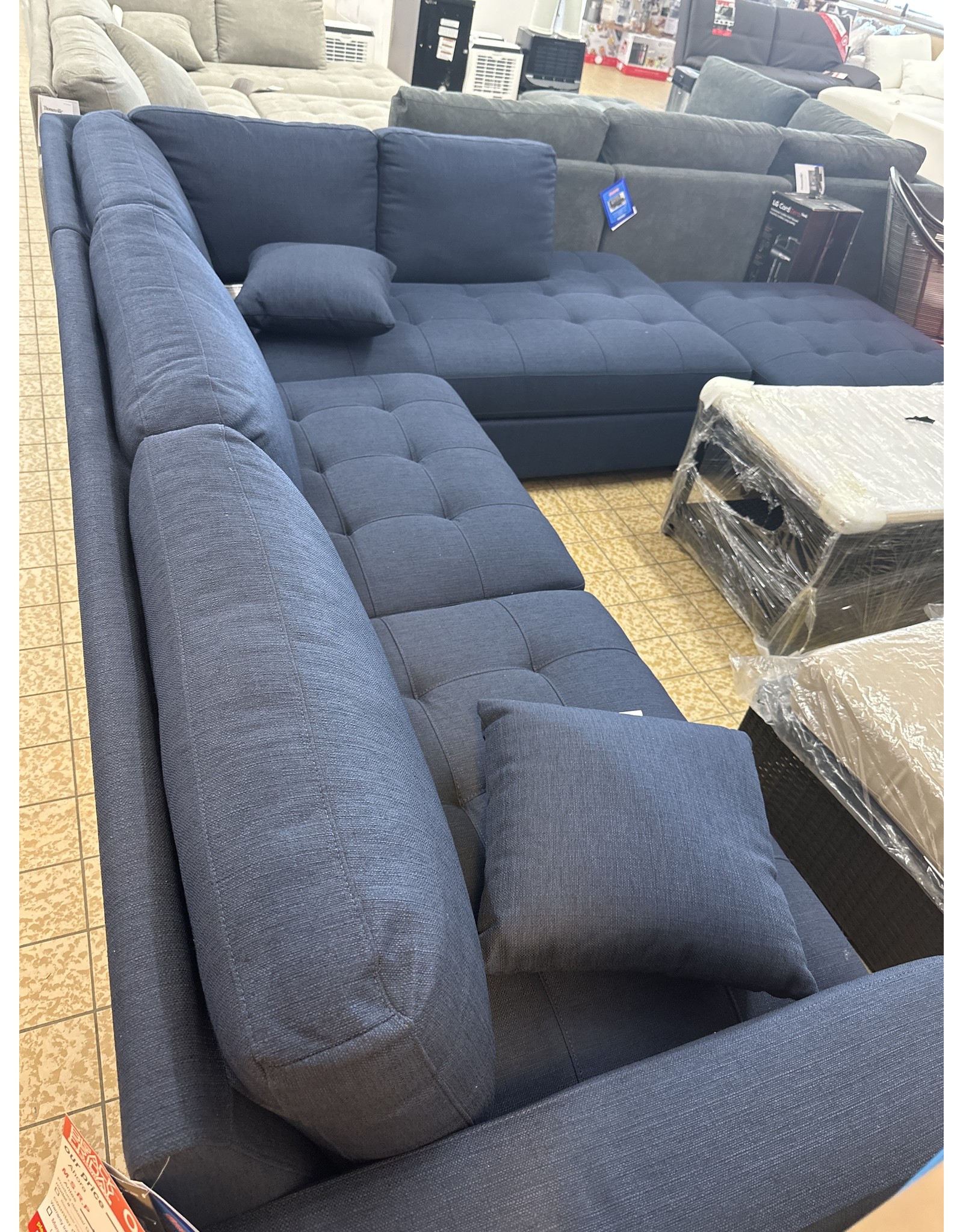 Thomasville Miles Fabric Sectional With Storage Ottoman Black Friday   Thomasville Thomasville Miles Fabric Sectional Wit 