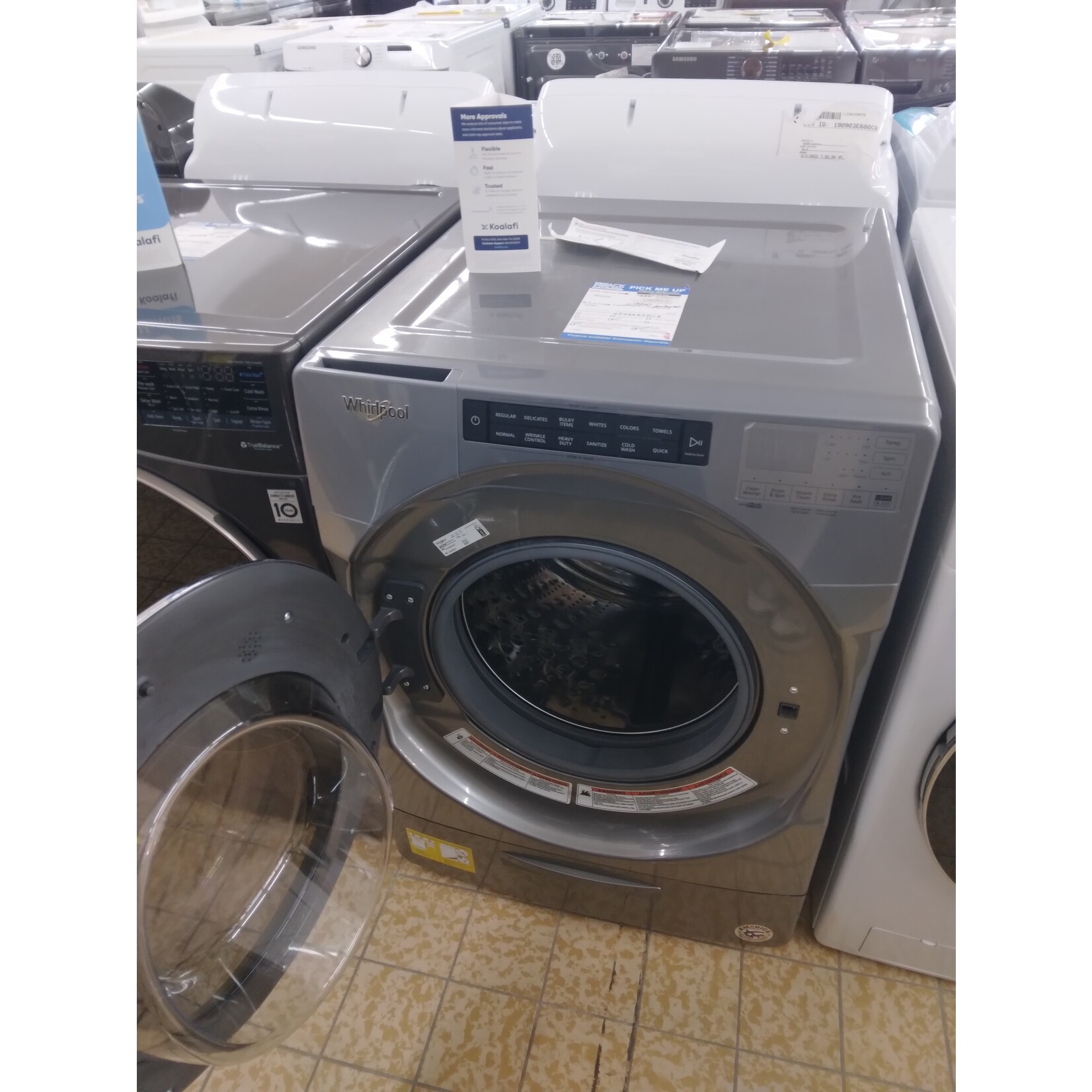 Whirlpool WFW6620HC 4.5 cu. ft. High Efficiency Chrome Shadow Stackable Front Load Washing Machine with Load & Go XL Dispenser, ENERGY STAR