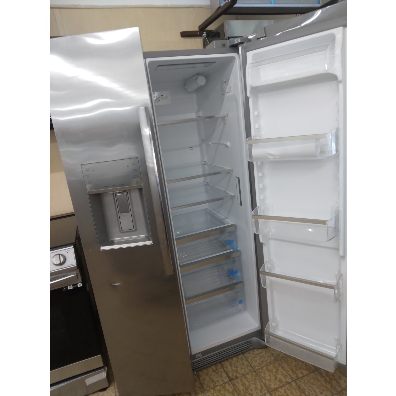 Frigidaire Frigidaire GRSS2652AF 25.6 Cu. Ft. 36" Standard Depth Side by Side Refrigerator in Smudge-Proof Stainless Steel