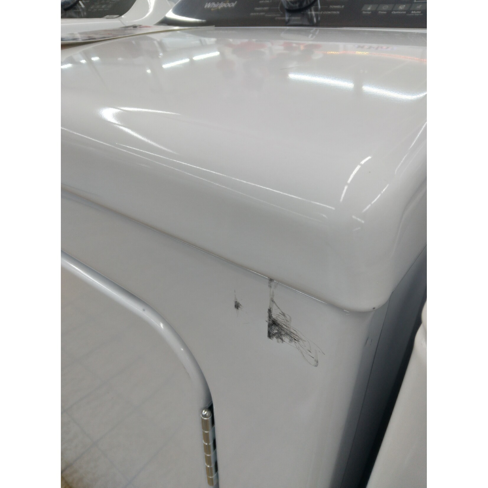 Whirlpool WED5050LW Whirlpool  7-cu ft Steam Cycle Electric Dryer (White)