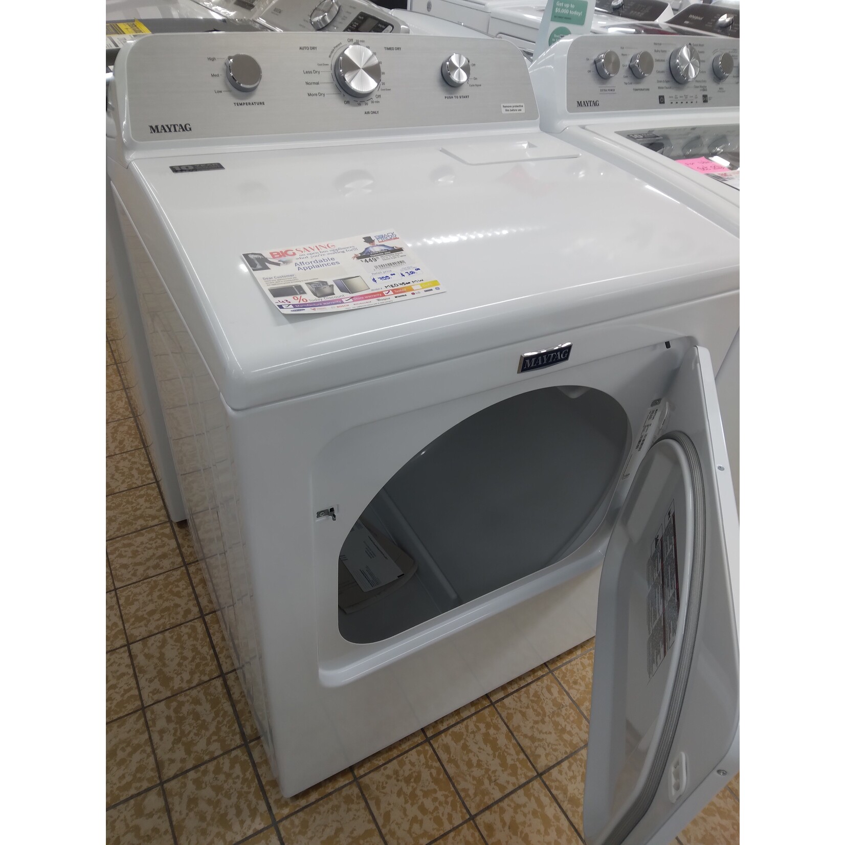 Maytag #MED4500MW Maytag 7.0 cu. ft. Vented Electric Dryer in White
