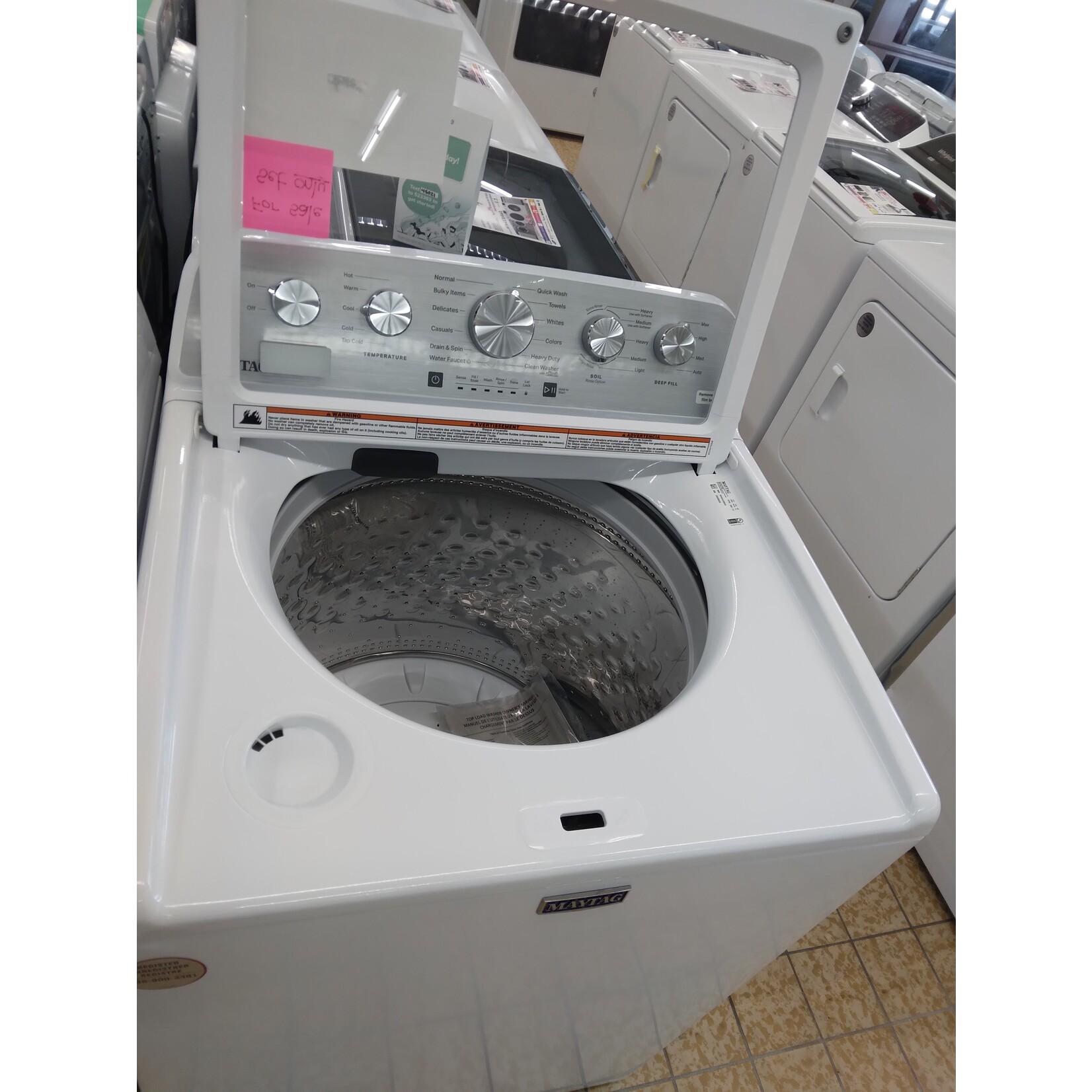 Maytag #*MVW5430MW 4.8 cu. ft. Top Load Washer in White with Extra Power Boost