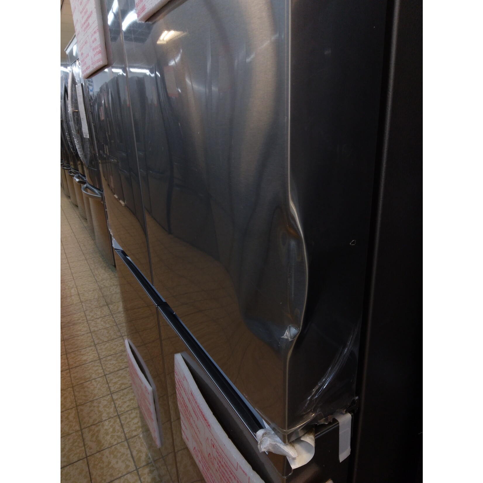 SAMSUNG #*RF29A9071SR  SAMSUNG 29.2 cu. ft. 4-Door Flex French Door Smart Refrigerator in Fingerprint Resistant Stainless Steel, Standard Depth