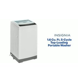 Insignia™ C.k NS-TWM16WH9 Insignia™ - 1.6 Cu. Ft. Top Load Portable Washer with Casters - White