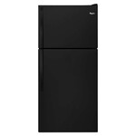 *WRT318FZDB WHR No Frost Top - Free Standing Refr Frez - 18 CU FT; STD ENERGY/GLASS RC; SEMI-SMOO