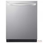 LG ( one year cps warranty )LDTS5552S  24 in. in PrintProof Stainless Steel Top Control Dishwasher with Towel Bar, TrueSteam and QuadWash