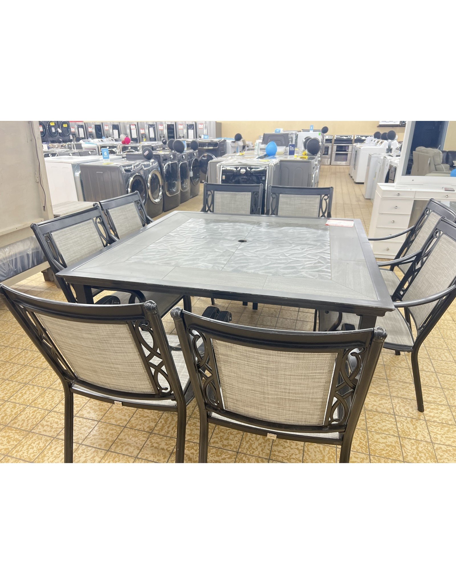 Agio Agio Turner 9-piece Sling Dining Set