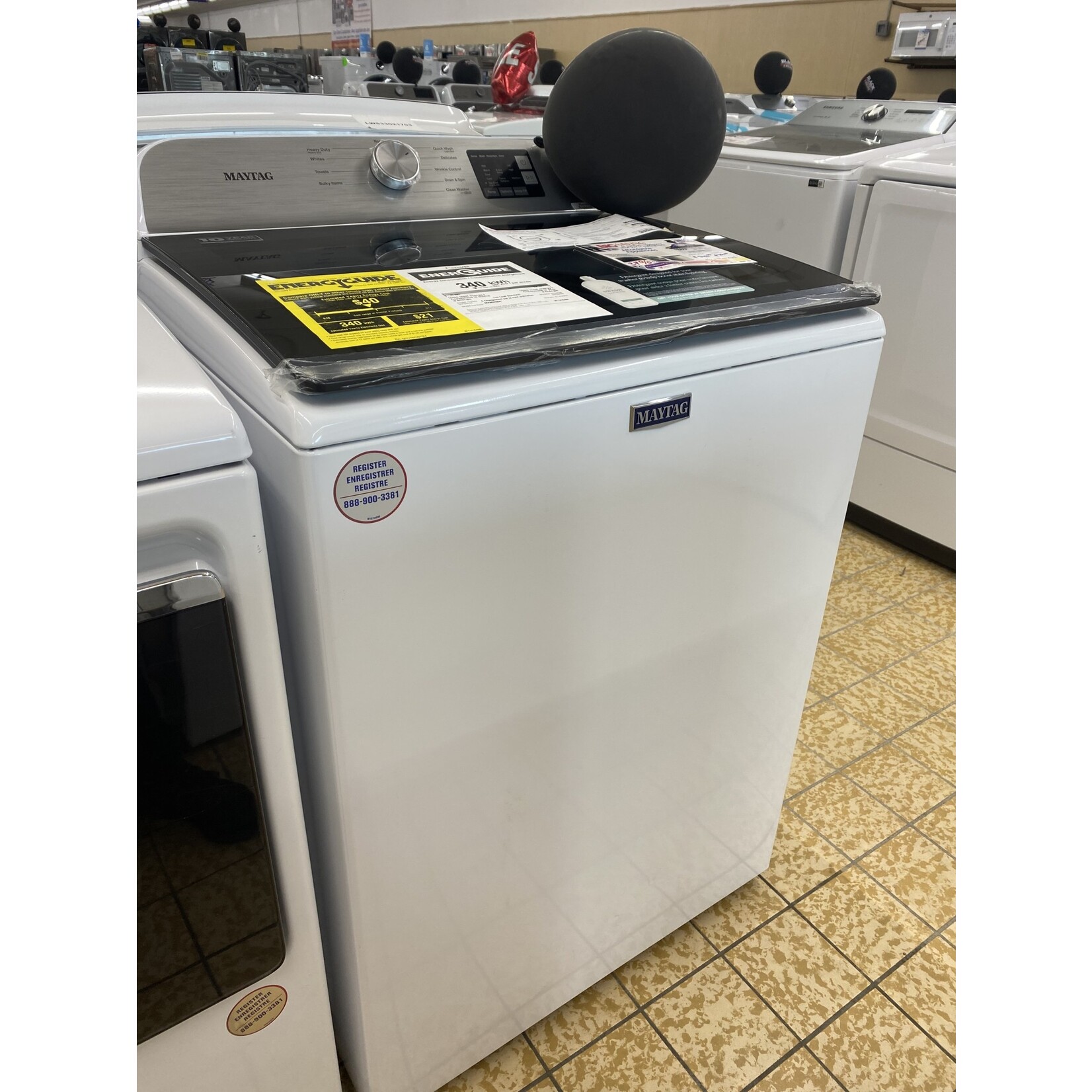 Maytag #*MVW6230HW Maytag 4.7 cu. ft. Smart Capable White Top Load Washing Machine with Extra Power Button and Deep Fill Option