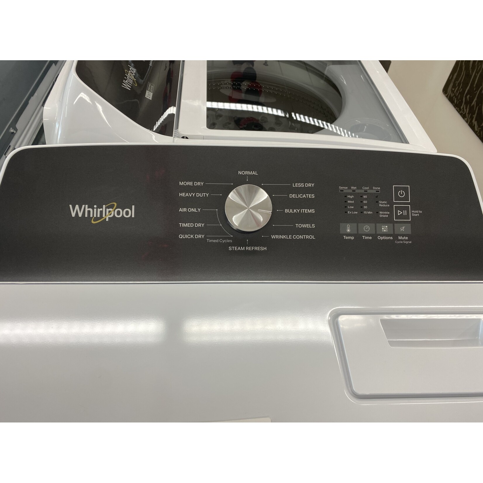 Whirlpool WED5050LW Whirlpool  7-cu ft Steam Cycle Electric Dryer (White)
