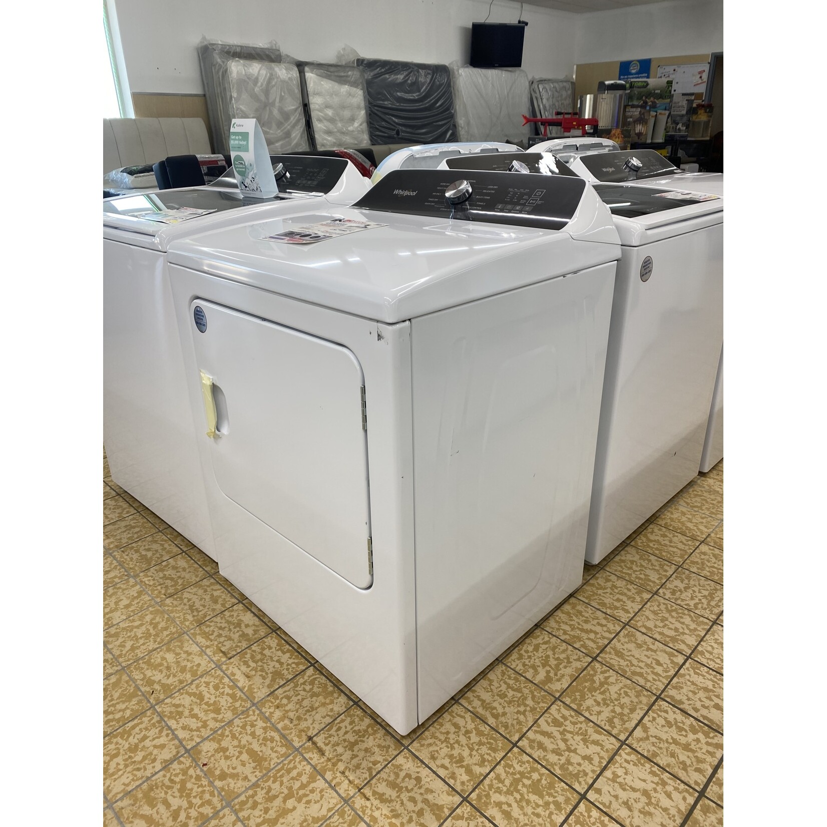 Whirlpool WED5050LW Whirlpool  7-cu ft Steam Cycle Electric Dryer (White)