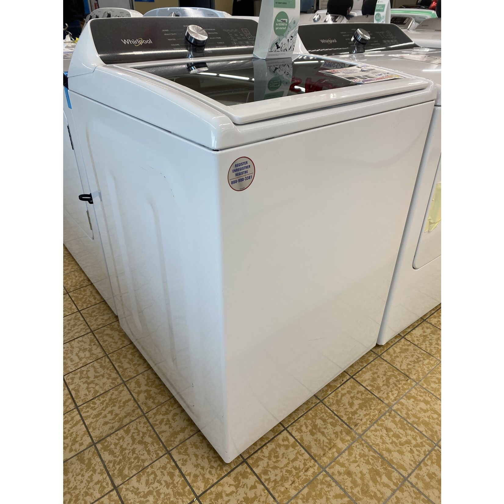 Whirlpool #*WTW5057LW  - Whirlpool 4.7 / 4.8 cu. ft. Top Load Washer with 2 in 1 Removable Agitator in White