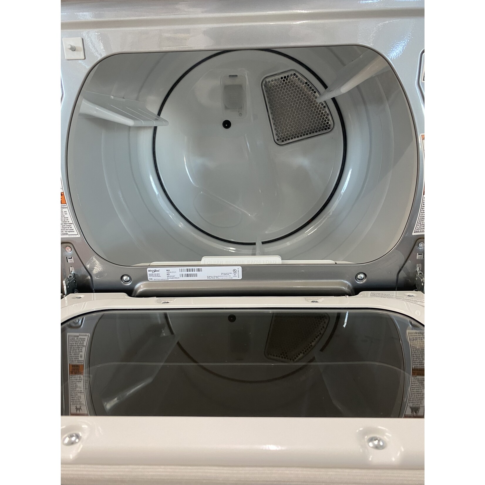 Whirlpool #*WED8127LC Whirlpool - 7.4 Cu. Ft. Smart Electric Dryer with Steam and Advanced Moisture Sensing - Chrome shadow