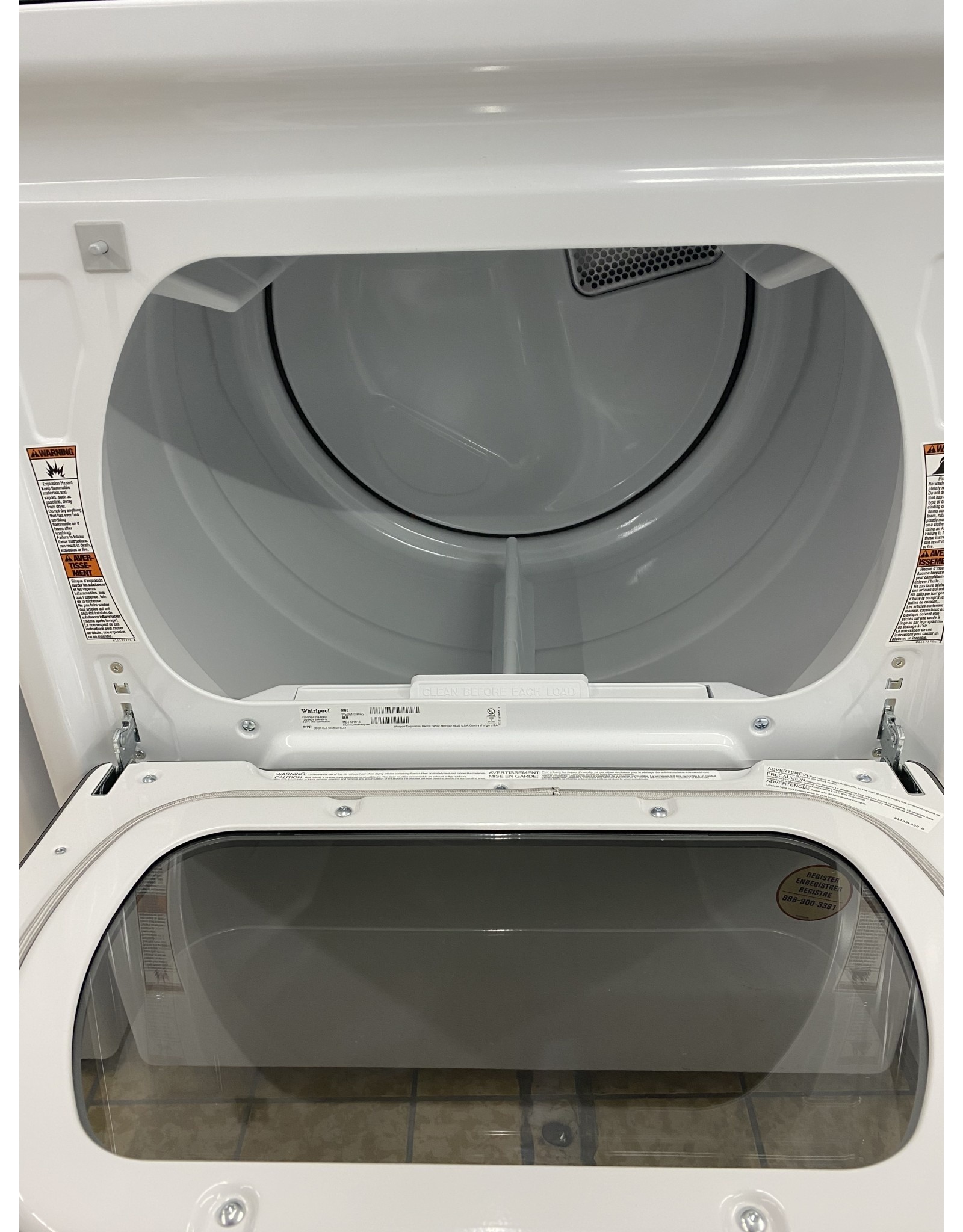 Whirlpool dryer sale model wed5100hw