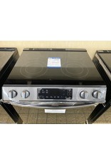 SAMSUNG NE63T8111SG 30 in. 6.3 cu. ft. Slide-In Electric Range with Self-Cleaning Oven in Black Stainless Steel