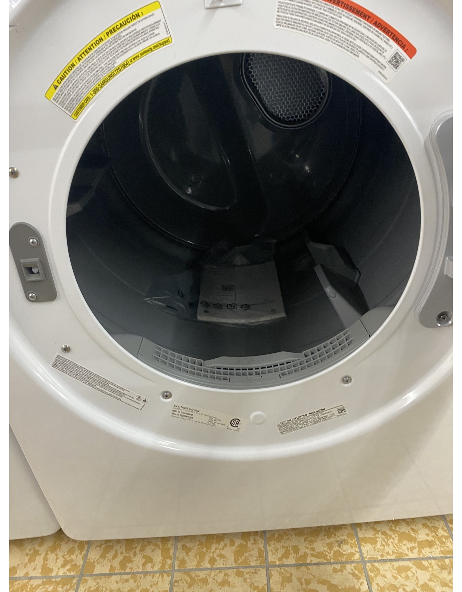 Samsung 7.5 cu. ft. 120Volt White Gas Dryer with Sensor Dry (Pedestals