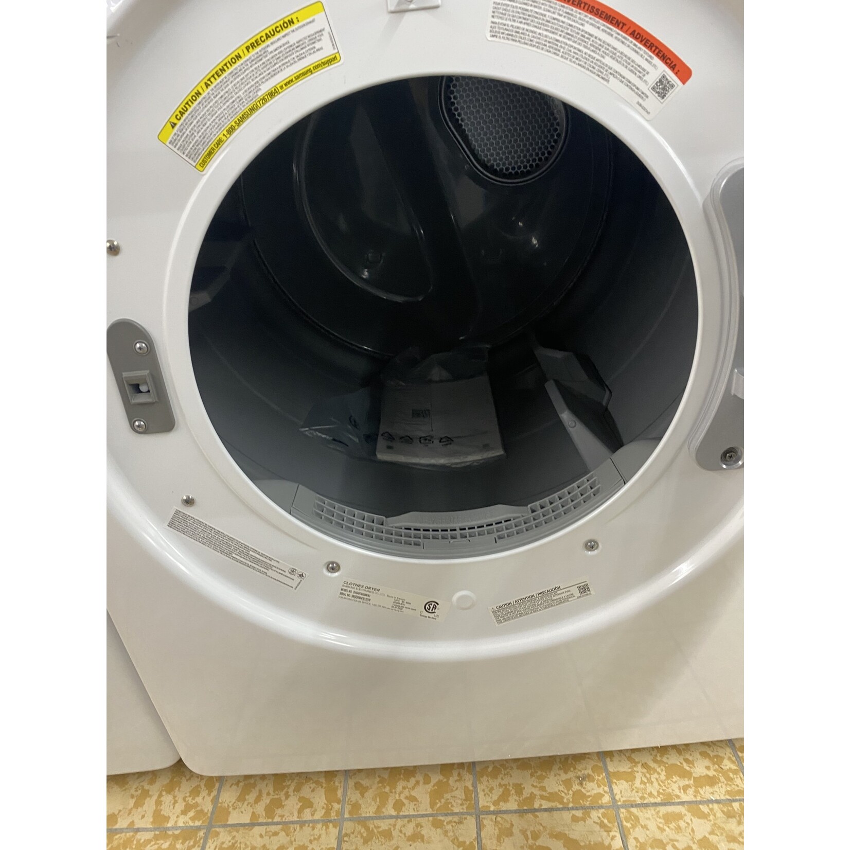 SAMSUNG DVG45T6000W 7.5 cu. ft. 120-Volt White Gas Dryer with Sensor Dry
