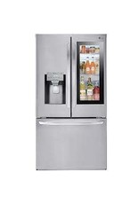 LG Electronics Dent CK LFXS28596S 28 cu. ft. 3 Door French Door Smart Refrigerator with InstaView Door-in-Door in PrintProof Stainless Steel