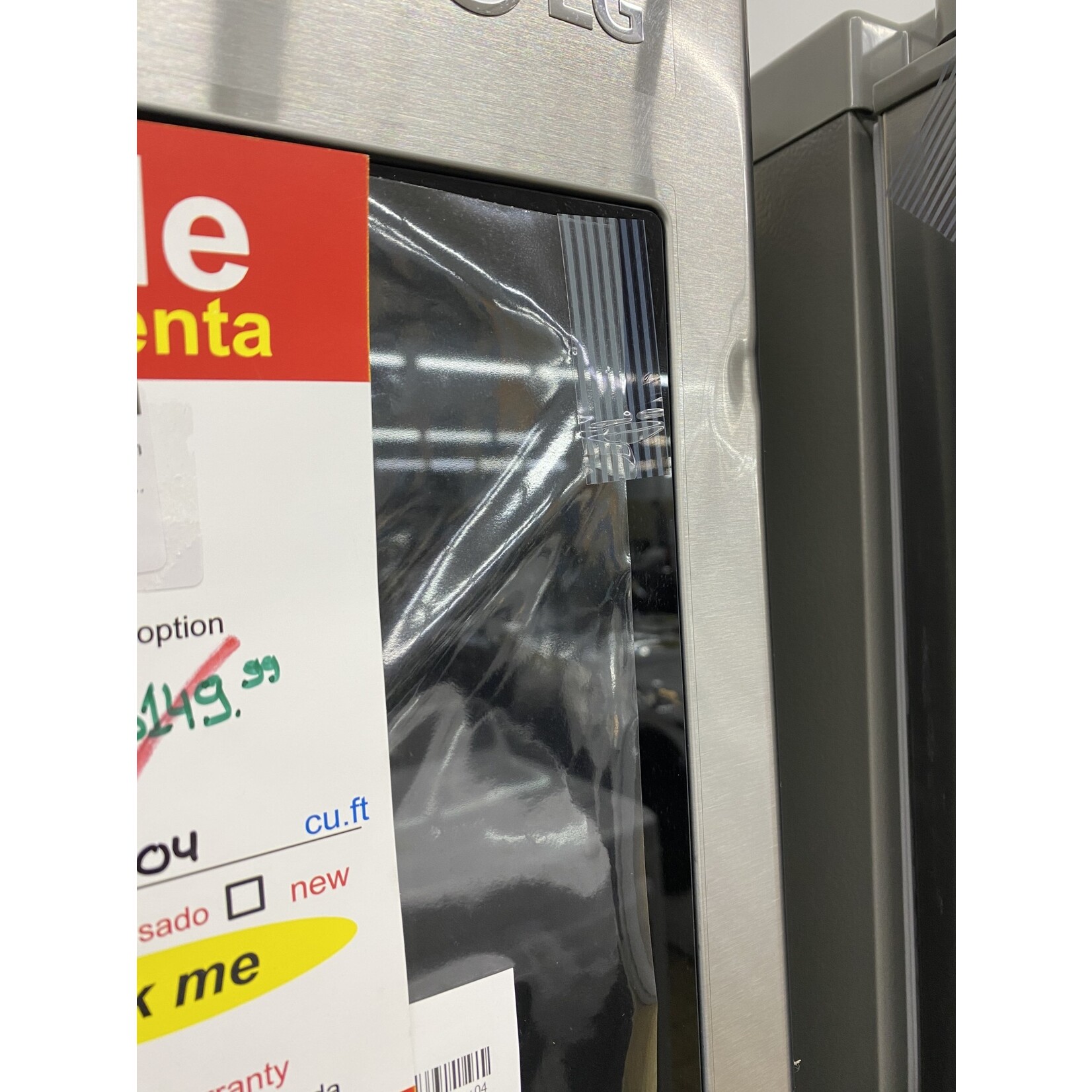 LG Electronics #Dent CK LFXS28596S 28 cu. ft. 3 Door French Door Smart Refrigerator with InstaView Door-in-Door in PrintProof Stainless Steel