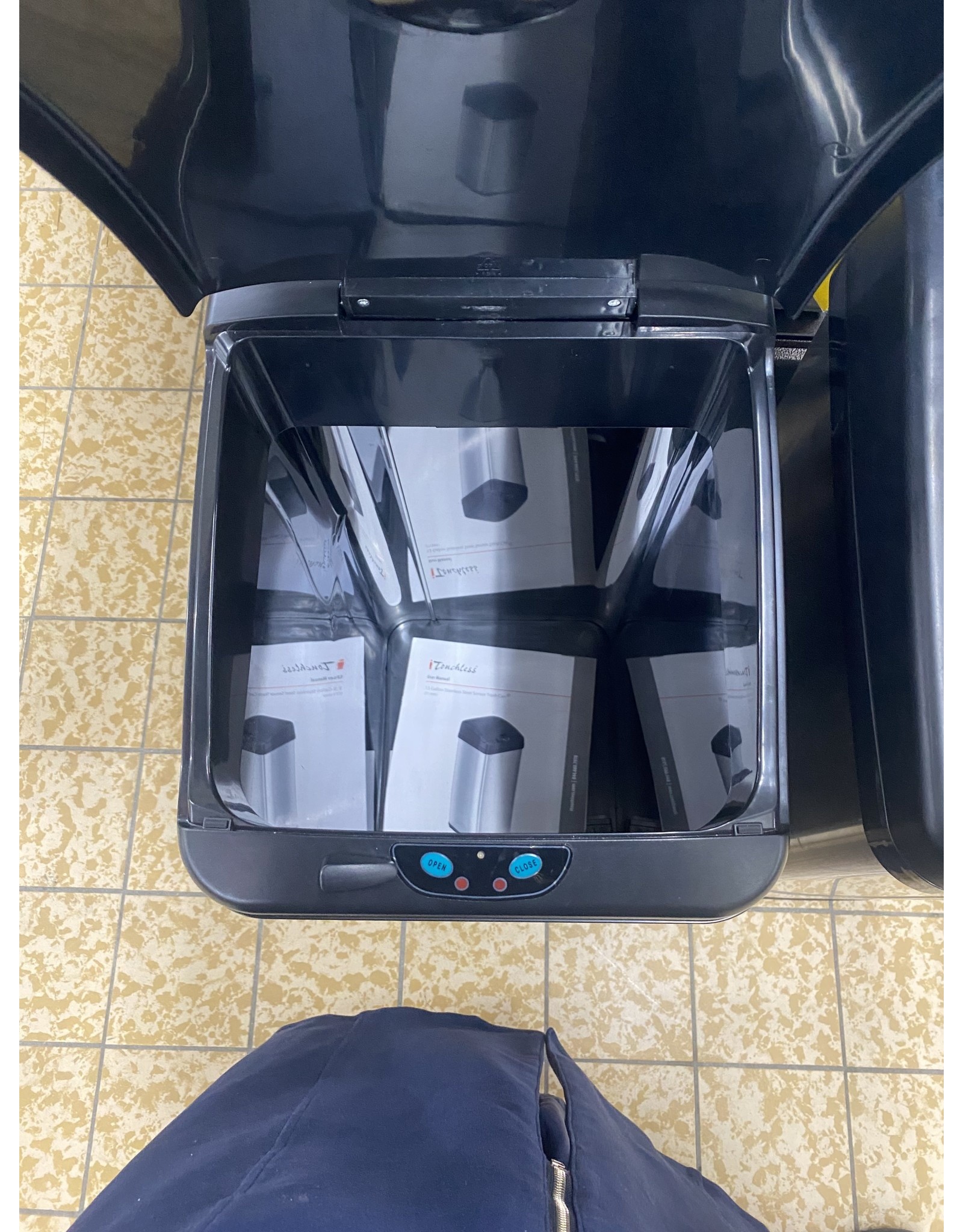 13 Gallon Extra-Wide Sensor Trash Can