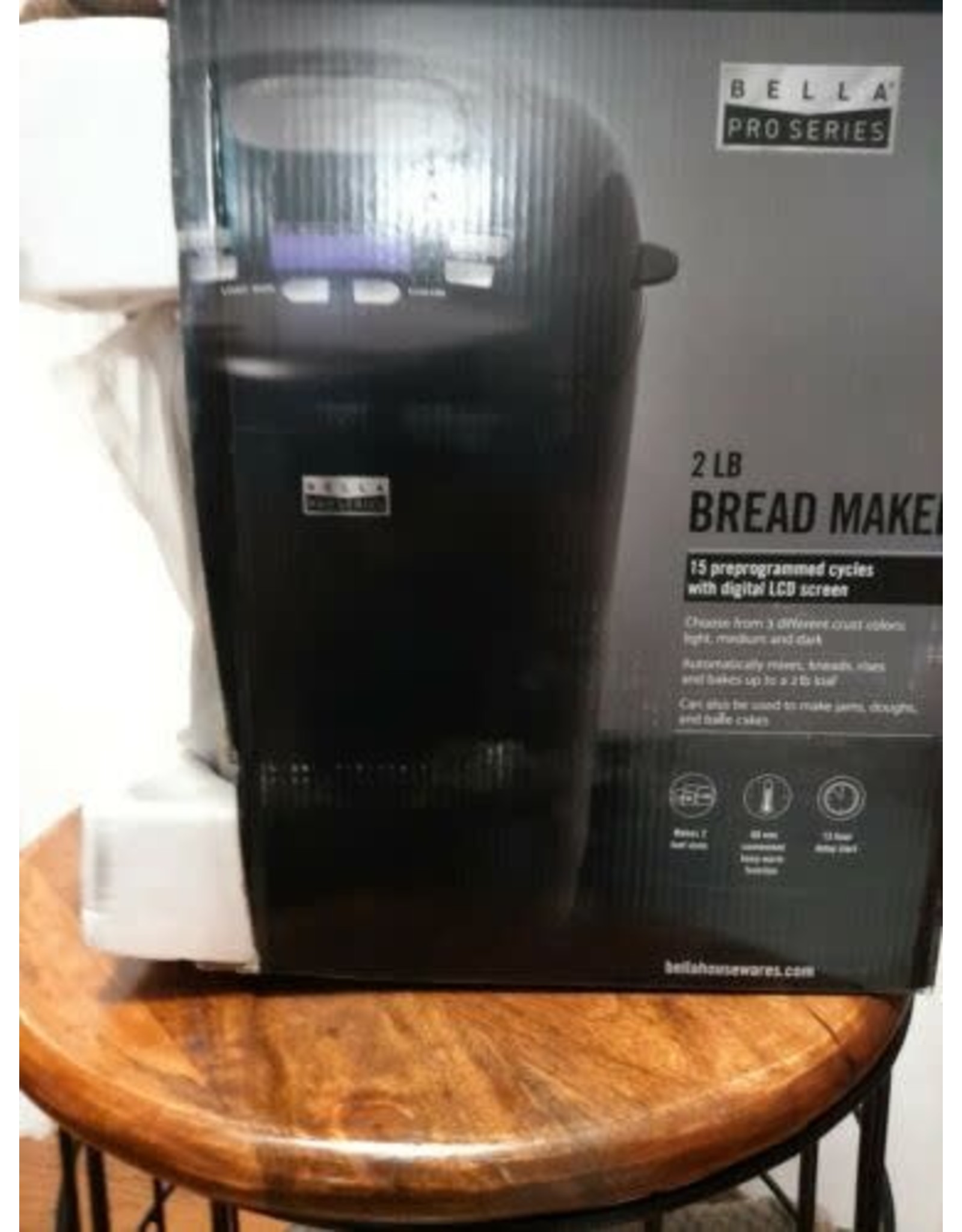 Bella pro Bella Pro Series - 2-lb. Bread Maker - Black