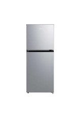 Midea MRM45D3ASL Midea Compact Refrigerator, 2-Door, 4.5 cu ft, Black and Silver