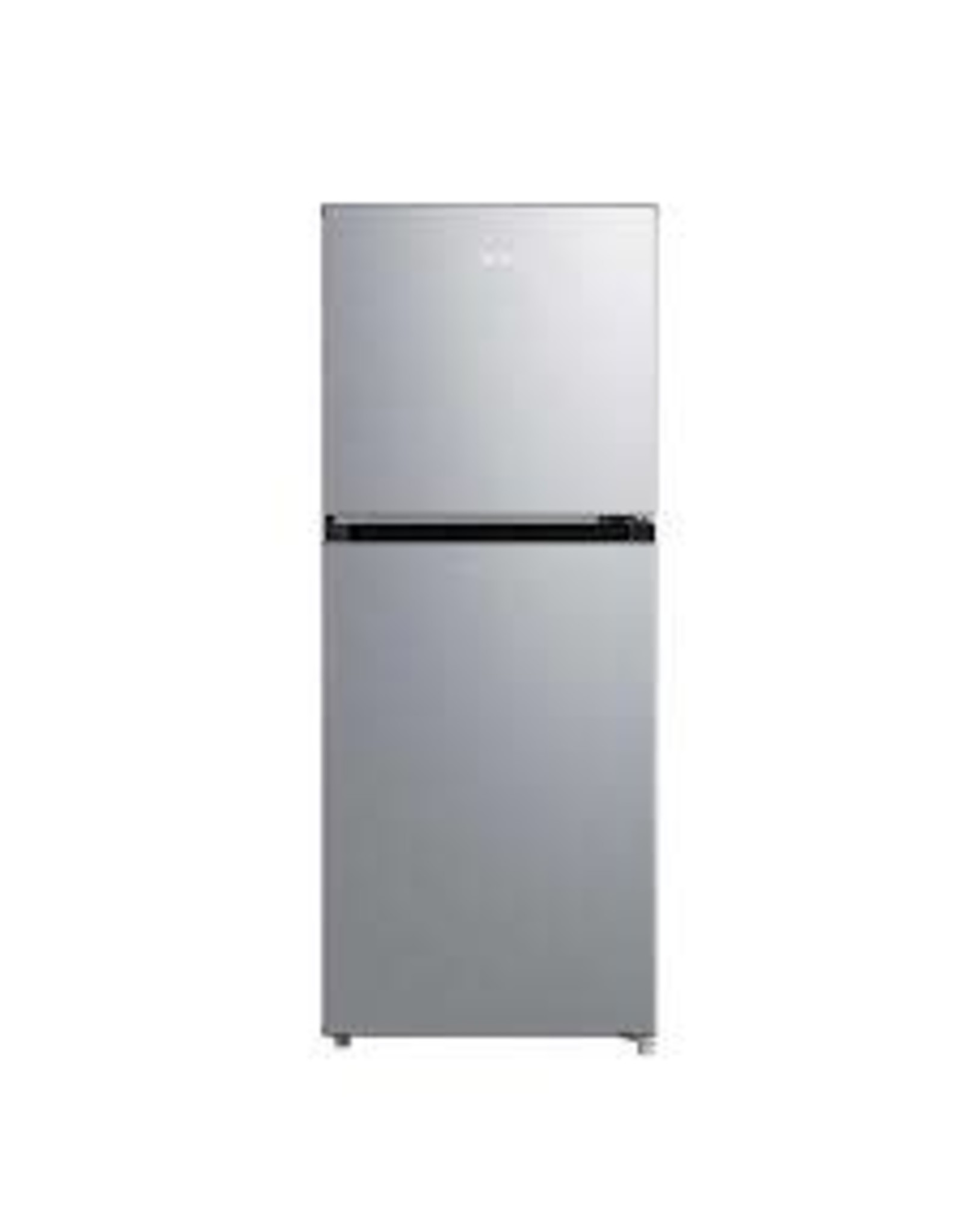Midea MRM45D3ASL Midea Compact Refrigerator, 2-Door, 4.5 cu ft, Black and Silver