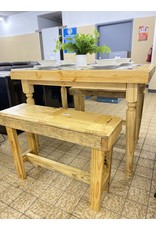 Handmade Pub Table with 2 chairs