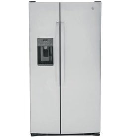 GE GSS25GYPFS GE - 25.3 Cu. Ft. Side-by-Side Refrigerator with External Ice & Water Dispenser - Stainless steel