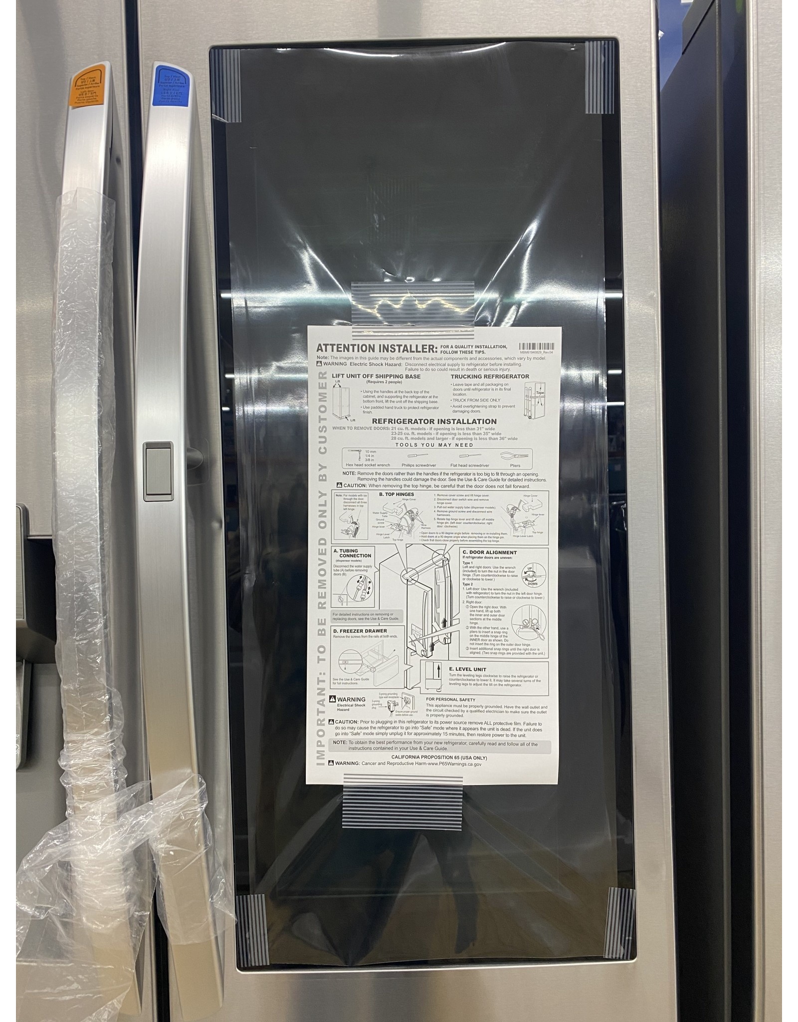 LG Electronics LFXS28596S LG 28 cu. ft. 3 Door French Door Smart Refrigerator with InstaView Door-in-Door in PrintProof Stainless Steel