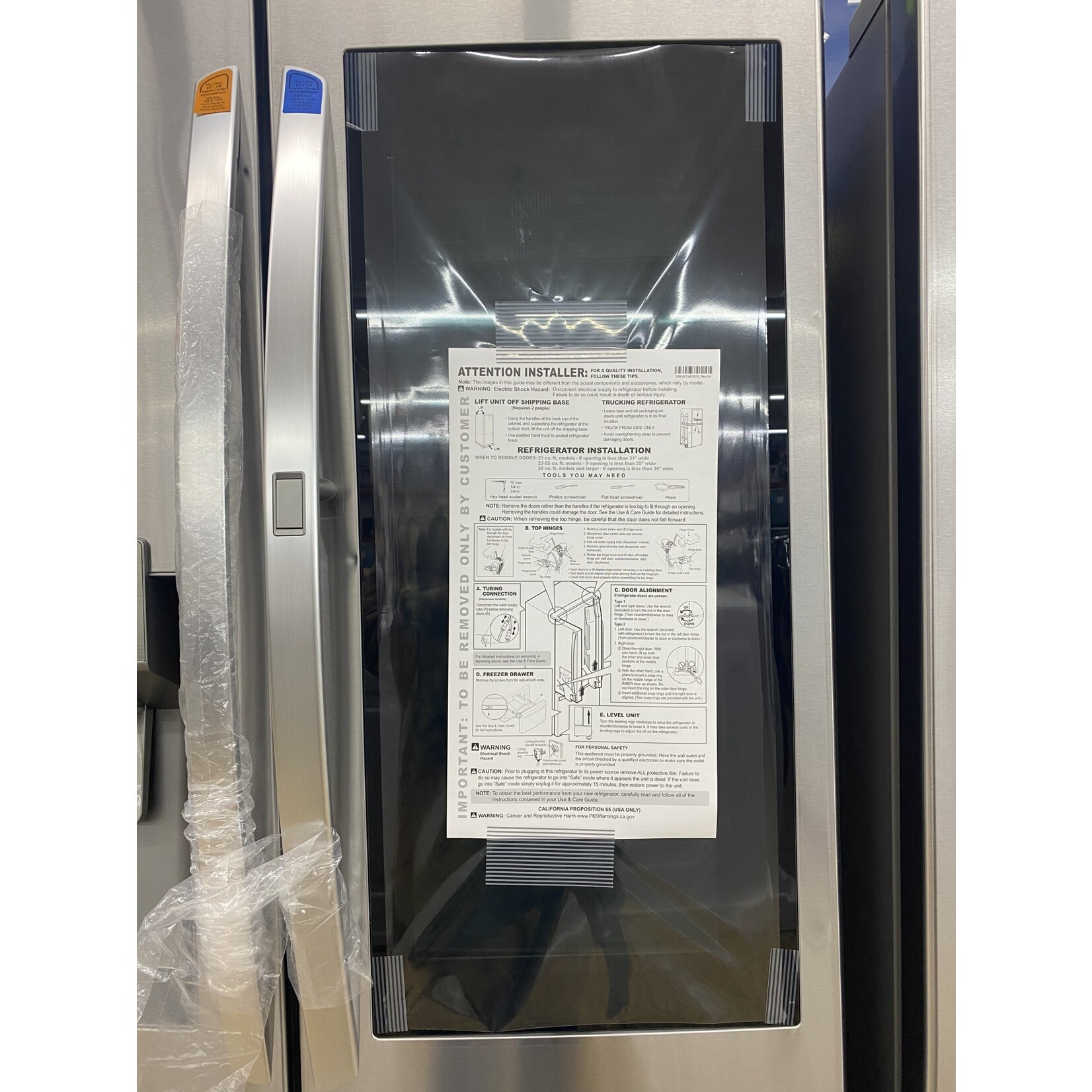 LG Electronics #LFXS28596S LG 28 cu. ft. 3 Door French Door Smart Refrigerator with InstaView Door-in-Door in PrintProof Stainless Steel