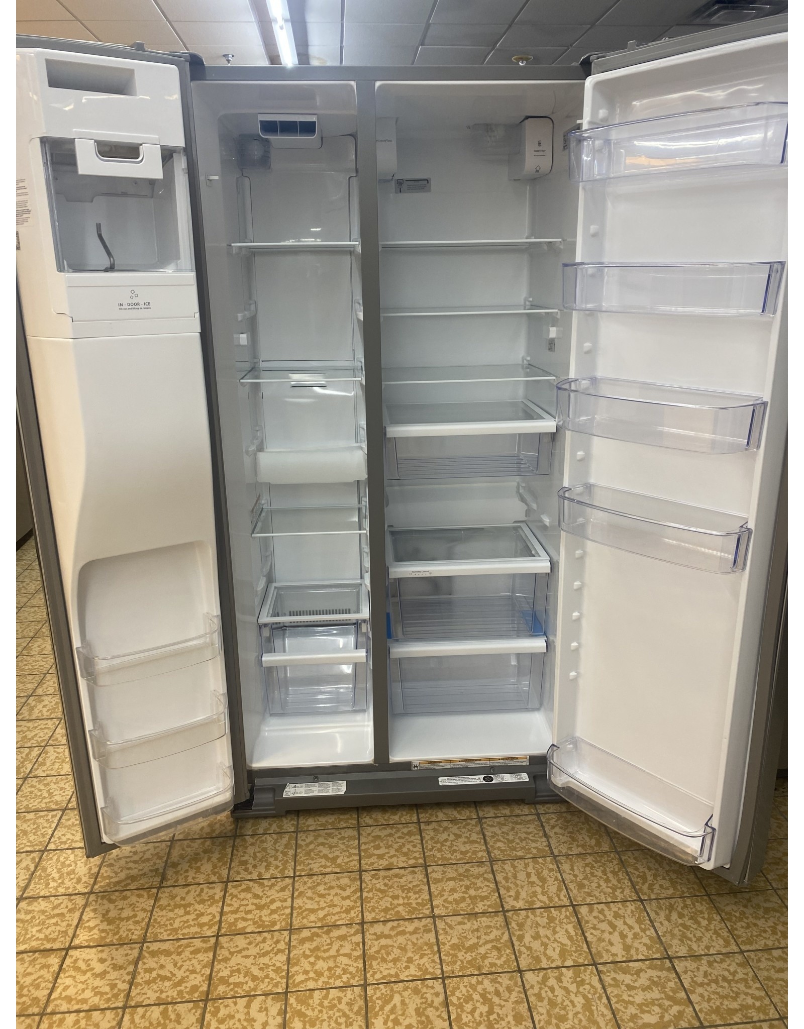 WHIRLPOOL WRS571CIHZ 36-inch Wide Counter Depth Side-by-Side Refrigerator - 21 cu. ft.
