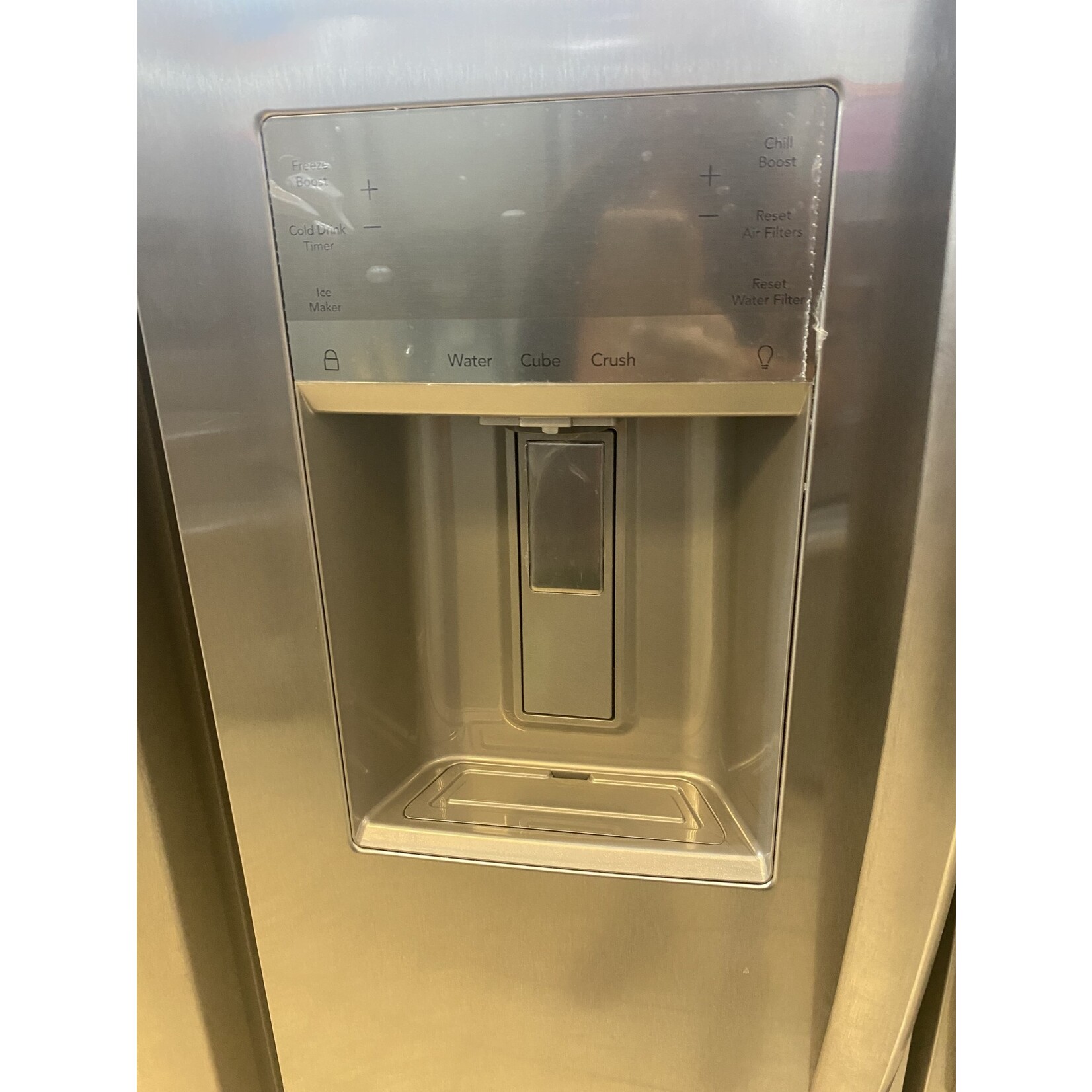 *CK/ GRSC2352AF 22.3 cu. ft. 36 in. Counter Depth Side by Side Refrigerator in Smudge-Proof Stainless Steel