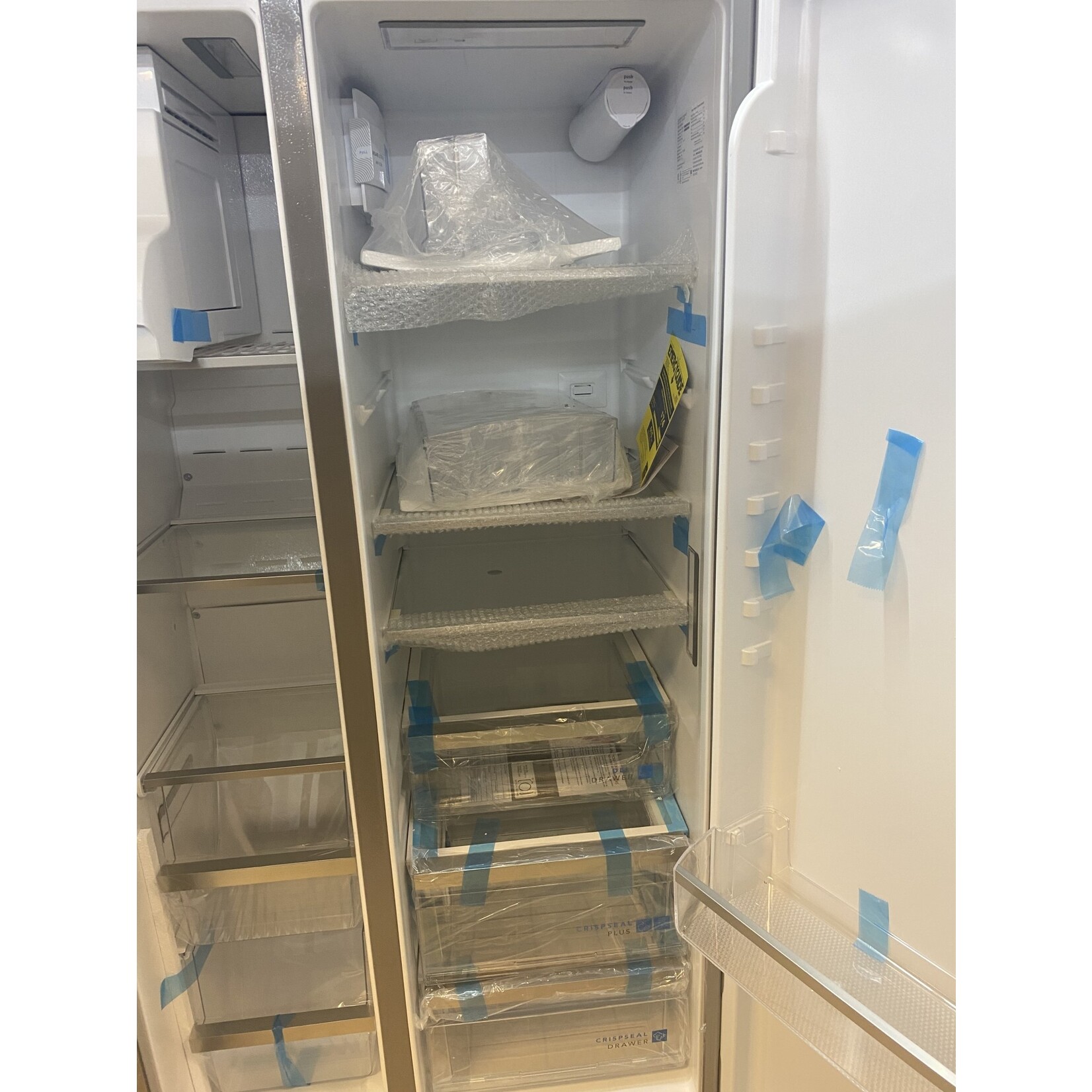 *CK/ GRSC2352AF 22.3 cu. ft. 36 in. Counter Depth Side by Side Refrigerator in Smudge-Proof Stainless Steel