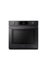 SAMSUNG NV51M9770SM 30 Inch Smart Electric Single Wall Oven with Wi-Fi Connectivity, Flex Duo™, 5.1 cu. ft. Capacity, Steam Cook, Dual Convection, Blue LED Knobs, Chef Modes, Soft Close Door, Child Safety Lock, Hybrid and Self-Clean, 6 Oven Modes, 2 Gliding Racks