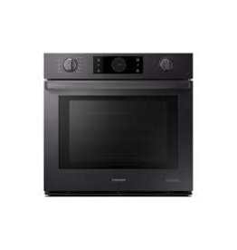 SAMSUNG NV51M9770SM 30 Inch Smart Electric Single Wall Oven with Wi-Fi Connectivity, Flex Duo™, 5.1 cu. ft. Capacity, Steam Cook, Dual Convection, Blue LED Knobs, Chef Modes, Soft Close Door, Child Safety Lock, Hybrid and Self-Clean, 6 Oven Modes, 2 Gliding Racks