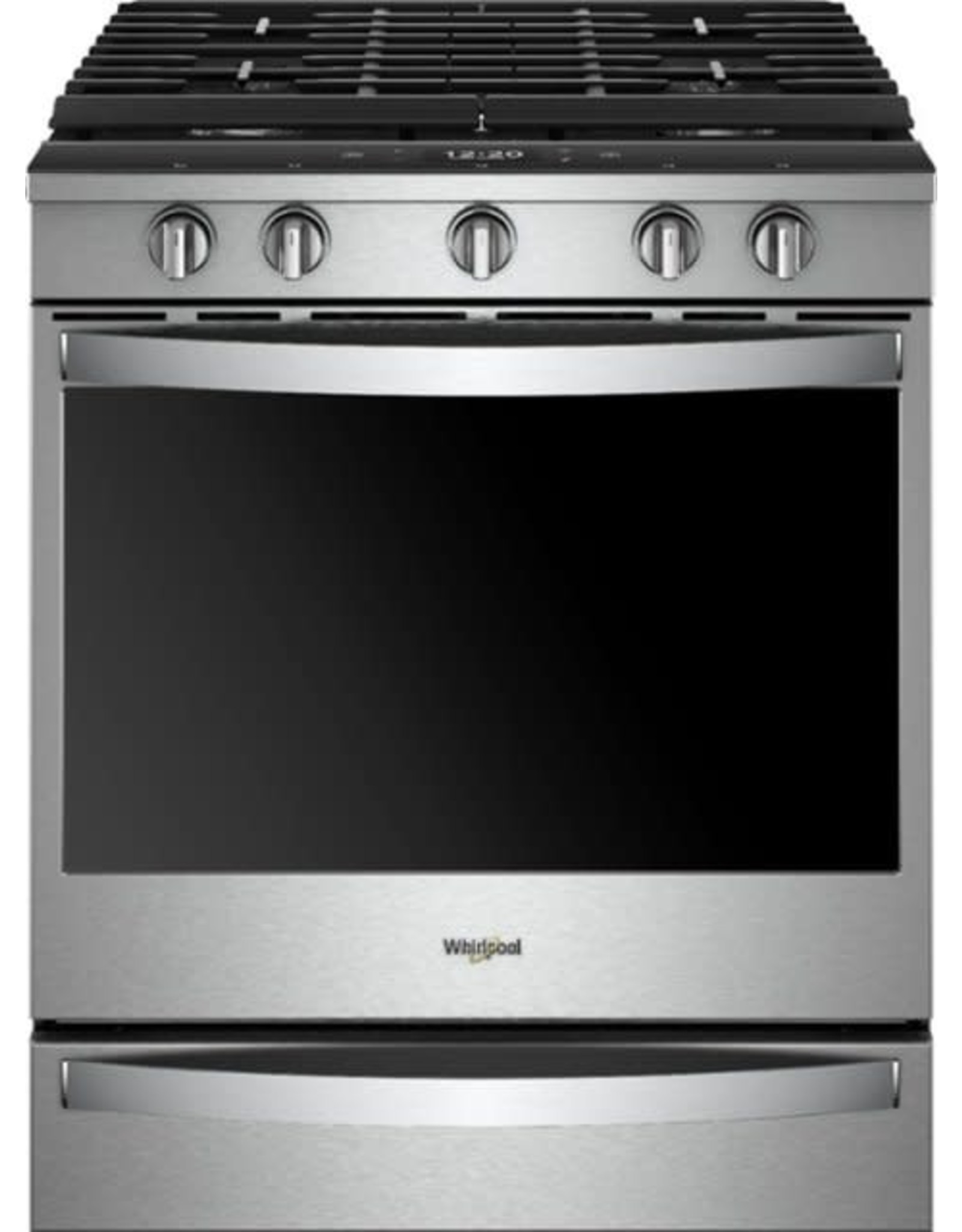 WEG750H0HZ WHR Whirlpool - 5.8 Cu. Ft. Slide-In Gas Convection Range with Self-Cleaning with Air Fry with Connection - Stainless steel