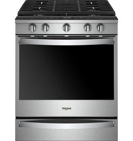 WHIRLPOOL WEG750H0HZ WHR Whirlpool - 5.8 Cu. Ft. Slide-In Gas Convection Range with Self-Cleaning with Air Fry with Connection - Stainless steel