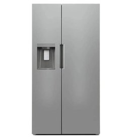 Midea MRS26D5AST  Midea  26.3-cu ft Side-by-Side Refrigerator with Ice Maker (Stainless Steel)