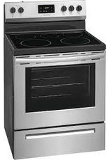 FRIGIDAIRE FCRE305LAFK 30 in. 5.3 cu. ft. Rear Control Electric Range in Stainless Steel